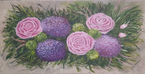 Ruze a hortenzie / Roses and hydrageas